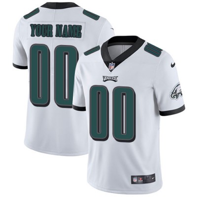 Nike Philadelphia Eagles Customized White Stitched Vapor Untouchable Limited Men's NFL Jersey